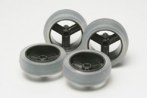 TAMIYA 1/32 迷你四驅車 大徑 碳纖 胎框組 